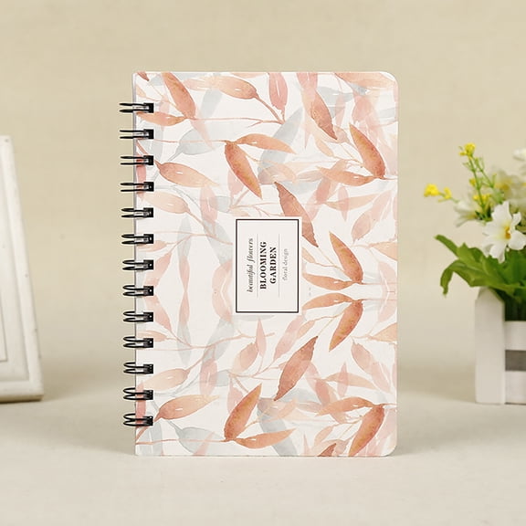 B6 Ring Binder Notepad Loose Leaf Agenda Notebook, Hardcover Coil Notebook, Durable Paper, Portable for Travel & Office