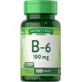 B6 Vitamin 100mg 100 Tablets Vegetarian, NonGMO & Gluten Free