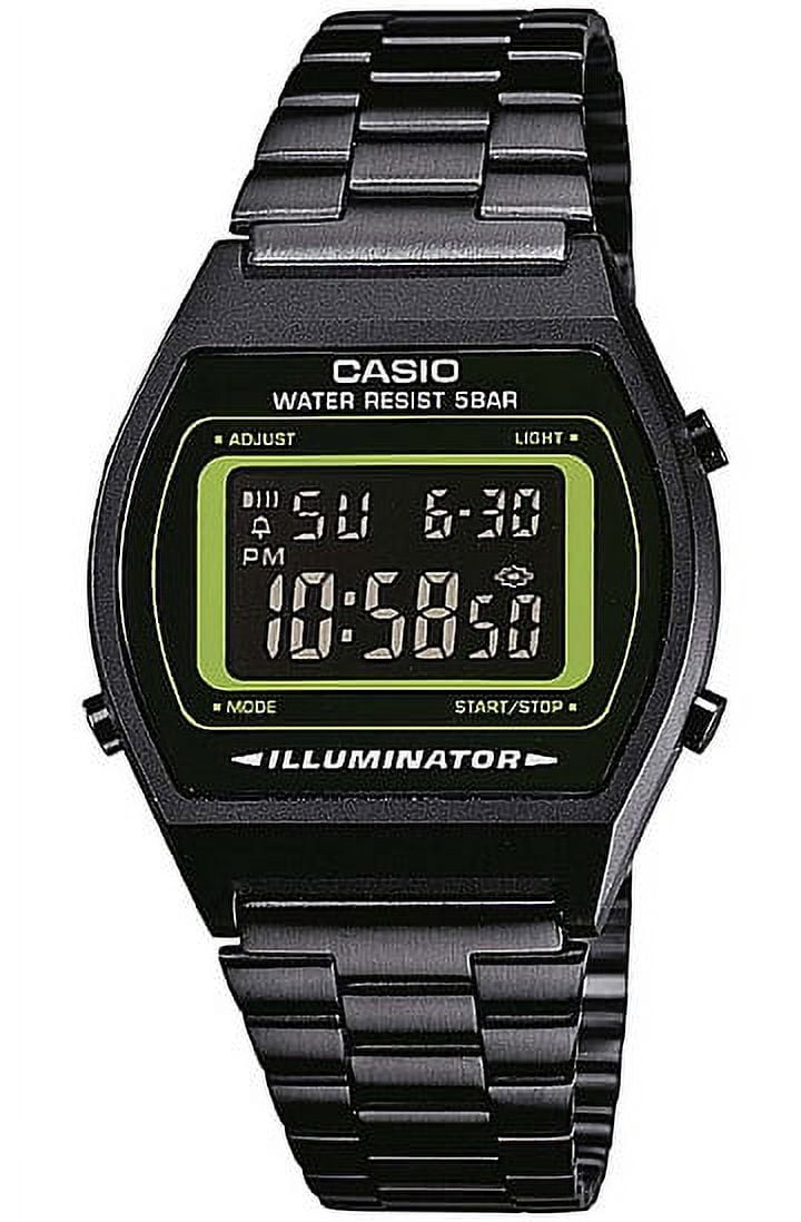 ン 大人気 新品 ノ Retro B640WB-3B Casio Digital Case Black Jet Watch, その他