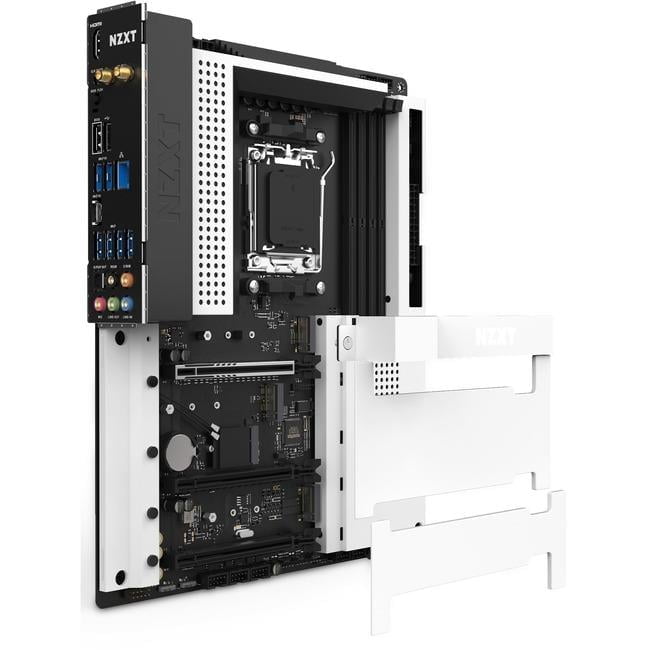 B650 AMD Socket AM5 128GB DDR5 PCIE HDMI ATX Desktop Motherboard, White