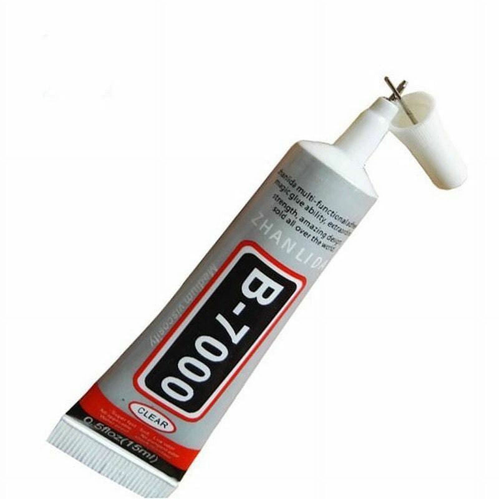 B-7000 50ml Glue with Precision Tips Adhesive Glue for Craft DIY Jewelry  Phone Screen Repair RC Tires Paste 2 Pack