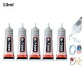 thumbnail image 1 of B7000 Jewelry Rhinestones Glue, 10ml Clear Super Glue Transparent Industrial Adhesive for Phone Repair Jewelery Making Crafts Gem Fabric Metal Nail Art Stone Wood Glass (50PCS 0.37fl.oz), 1 of 9