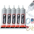 thumbnail image 1 of B7000 Jewelry Rhinestones Glue,B-7000 Clear Super Glue Transparent Industrial Adhesive for Phone Repair Jewelery Making Crafts Gem Fabric Metal Nail Art Stone Wood Glass(5PCS 110ml), 1 of 12
