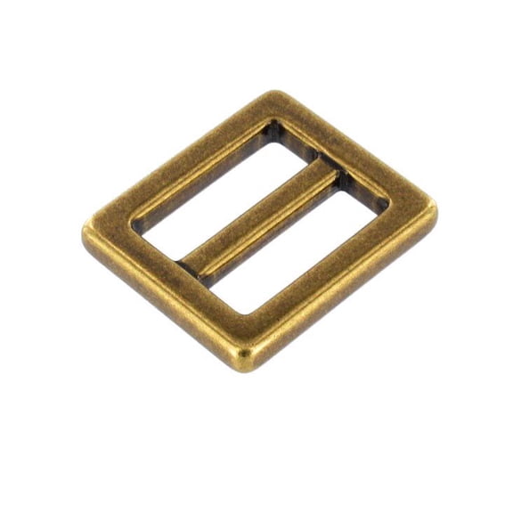 B7102 Antique Brass, Square Double Loop, Solid Brass-LL, Multiple Sizes