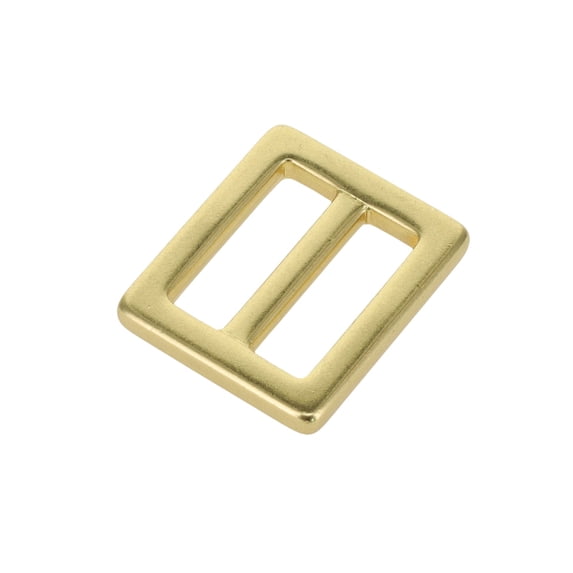 B7102 Natural Brass, Square Double Loop, Solid Brass-LL, 1"