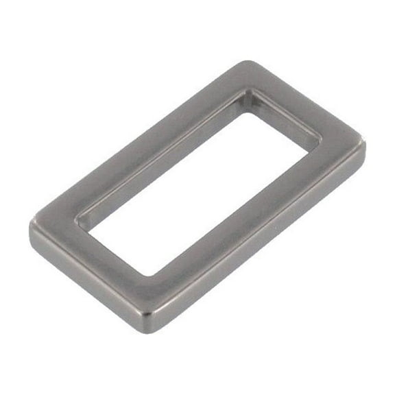 B7103 Nickel Matte, Square Single Loop, Solid Brass-LL, Multiple Sizes