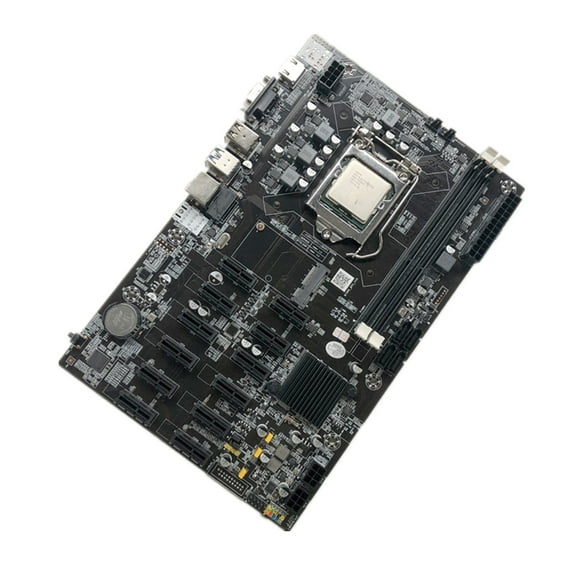 B75 Mining Motherboard 12 PCIE 1X Graphics Card Slot LGA1155 DDR3 DIMM HDMI-com VGA Interface for Mining