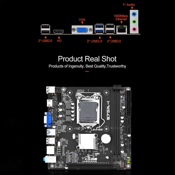B75M-I Motherboard LGA 1155 Support 2*DDR3 USB3.0 SATA3 NVME NGFF Bluetooth L3