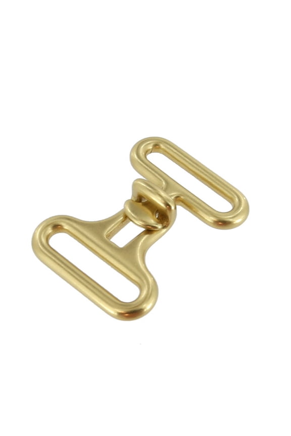 B8474 1 1/4" Natural Brass, Cinch Buckle, Solid Brass-LL