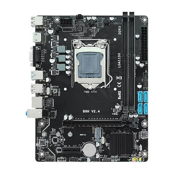 B85 Motherboard LAG 1150 DDR3 16G Placa Mae SATA3.0 USB3.0 2.0 NVME M.2 SSD Desktop Mainboard PC Computer Motherboard plastic Black,1 x Computer Motherboard