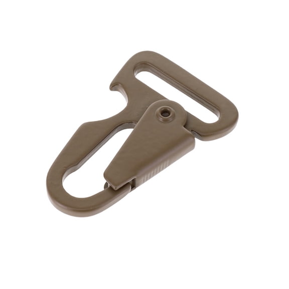 B8777 1" Coyote Brown, HK Clip Sling Lever Snap w/ Bottle Opener, Solid Iron