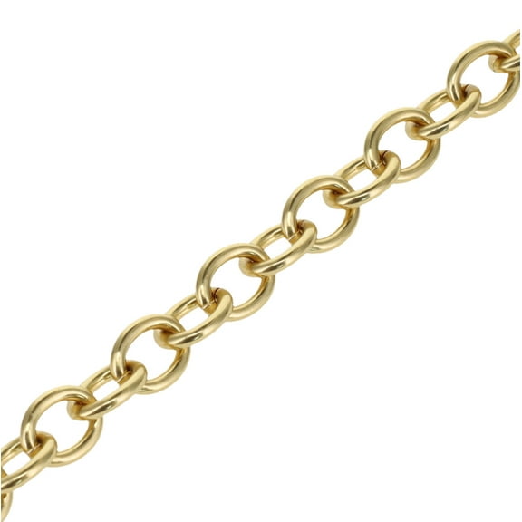 B8830 Natural Brass, Oval Chain, Solid Brass-LL (36" length)