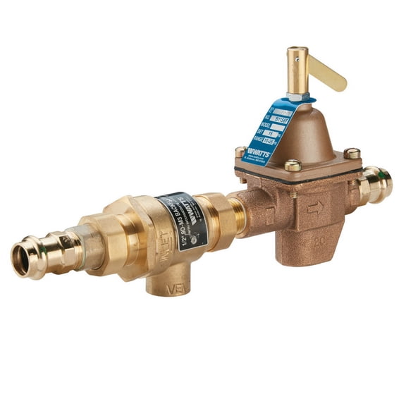 (Price/Each)Watts Regulator B911T 1/2" NPT. Combo Back Flow Preventer & Pressure Reducing Valve Replaces 911 0386463
