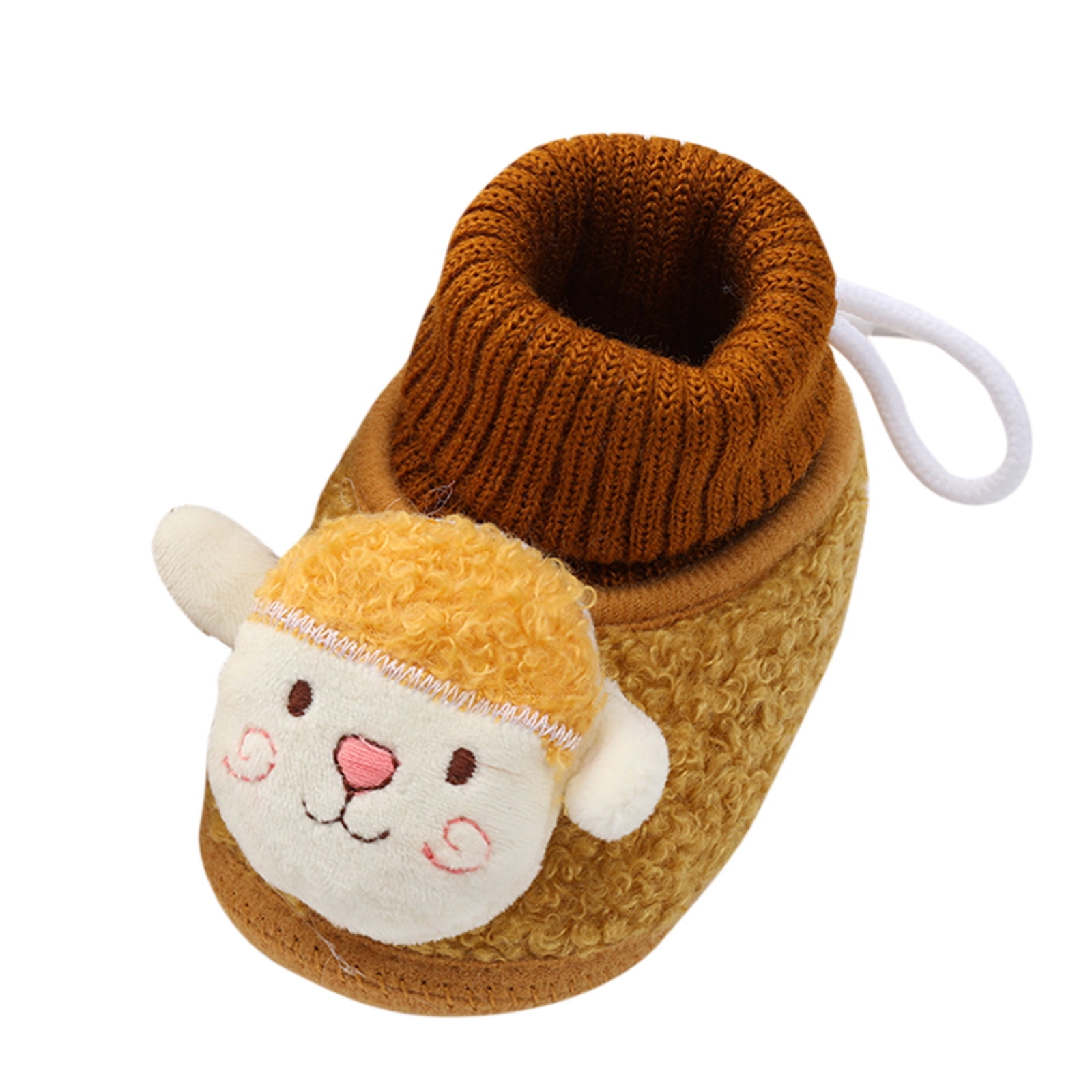 B91xZ Baby Boy Sock Shoes Rubber Sole Indoor First Walking Slippers Non ...