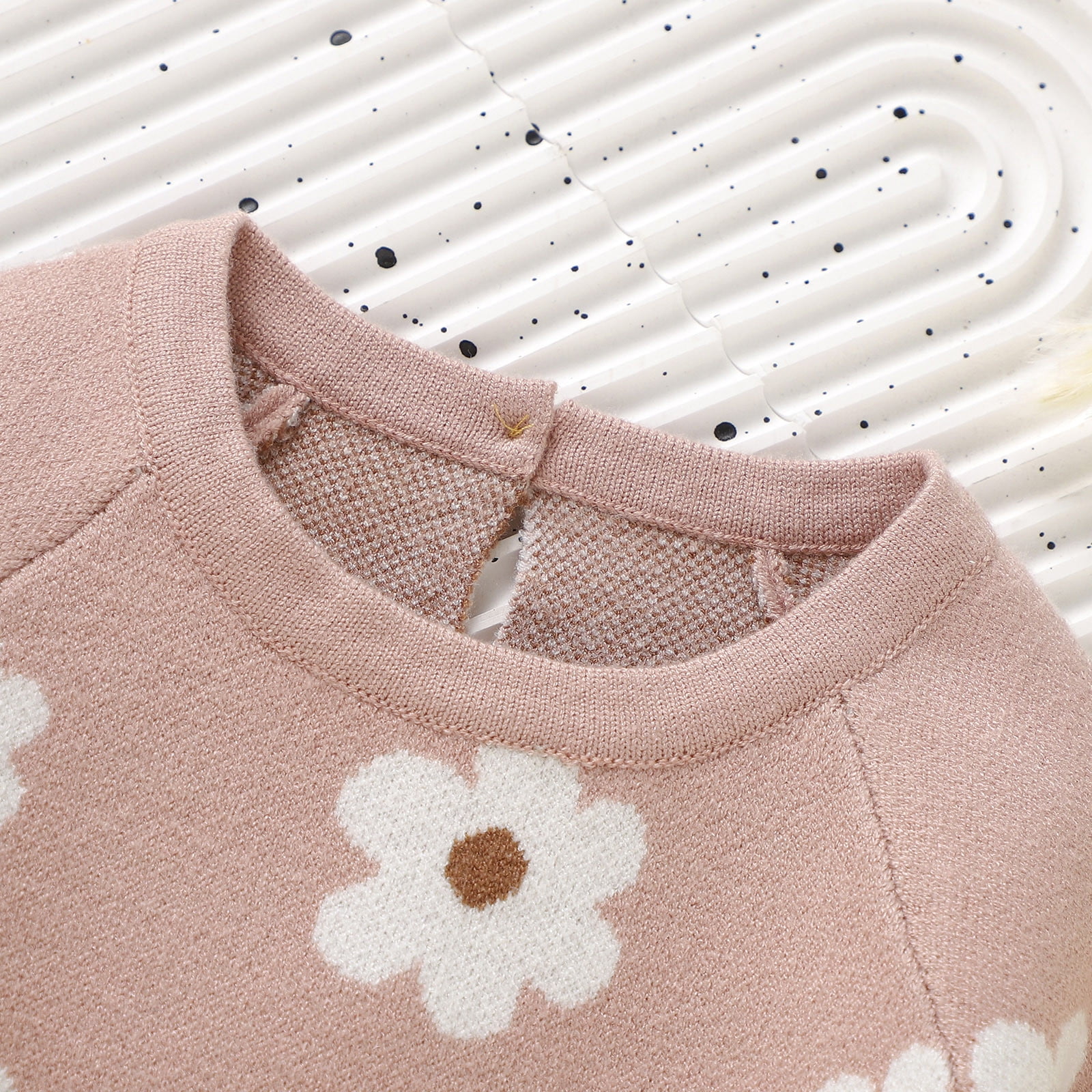 B91xZ Bodysuits for Baby Girls Oversized Sweater Romper Fall Winter