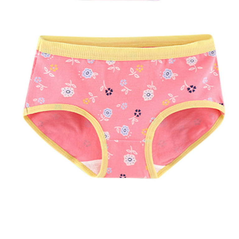 Kids Girls Children Comfortable Cotton Printed Boxer Briefs Knickers  Panties Underwears Cute Underpants