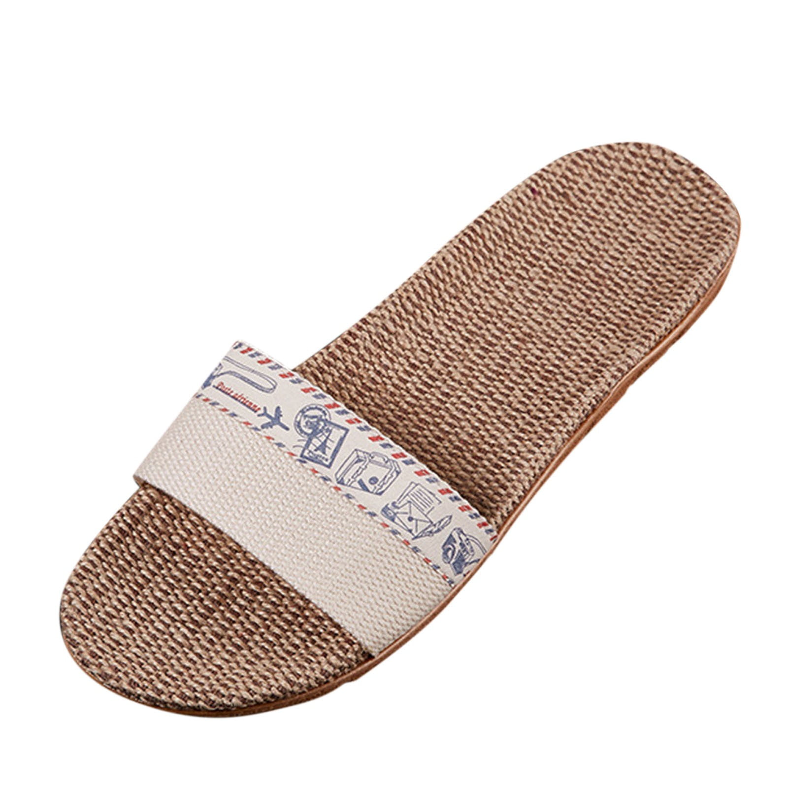 B91xZ Knot Bow Slide Sandals Cork Footbed Slip on Slides Casual