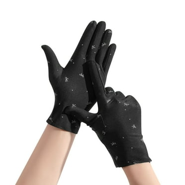 B91xZ Leather Gloves for Men Touchscreen Snow Driving Gloves with Lining for Motorcycle Driving Riding,Black One Size