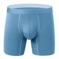 thumbnail image 1 of B91xZ Men’s Comfy Trunk Boxer Briefs Cool Comfort Moisture-Wicking Breathable Underwear,Blue L, 1 of 4