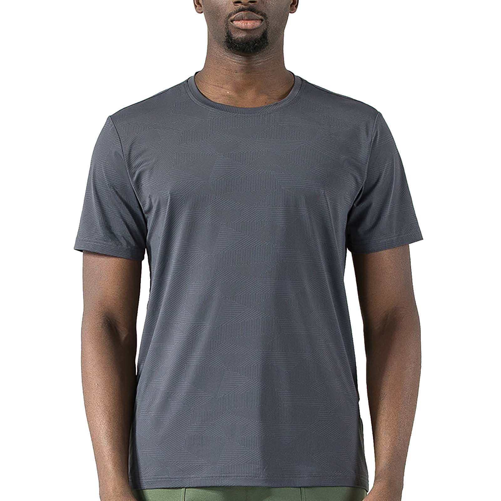 B91xZ Mens Undershirts Solid Crew Neck ShortSleeve Pocket TShirt,Dark