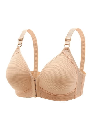  TELIMUSSTO Women's Full Figure Minimizer Bras Wirefree Plus Size  Comfort Non Padded Bra 32DD Beige : Clothing, Shoes & Jewelry