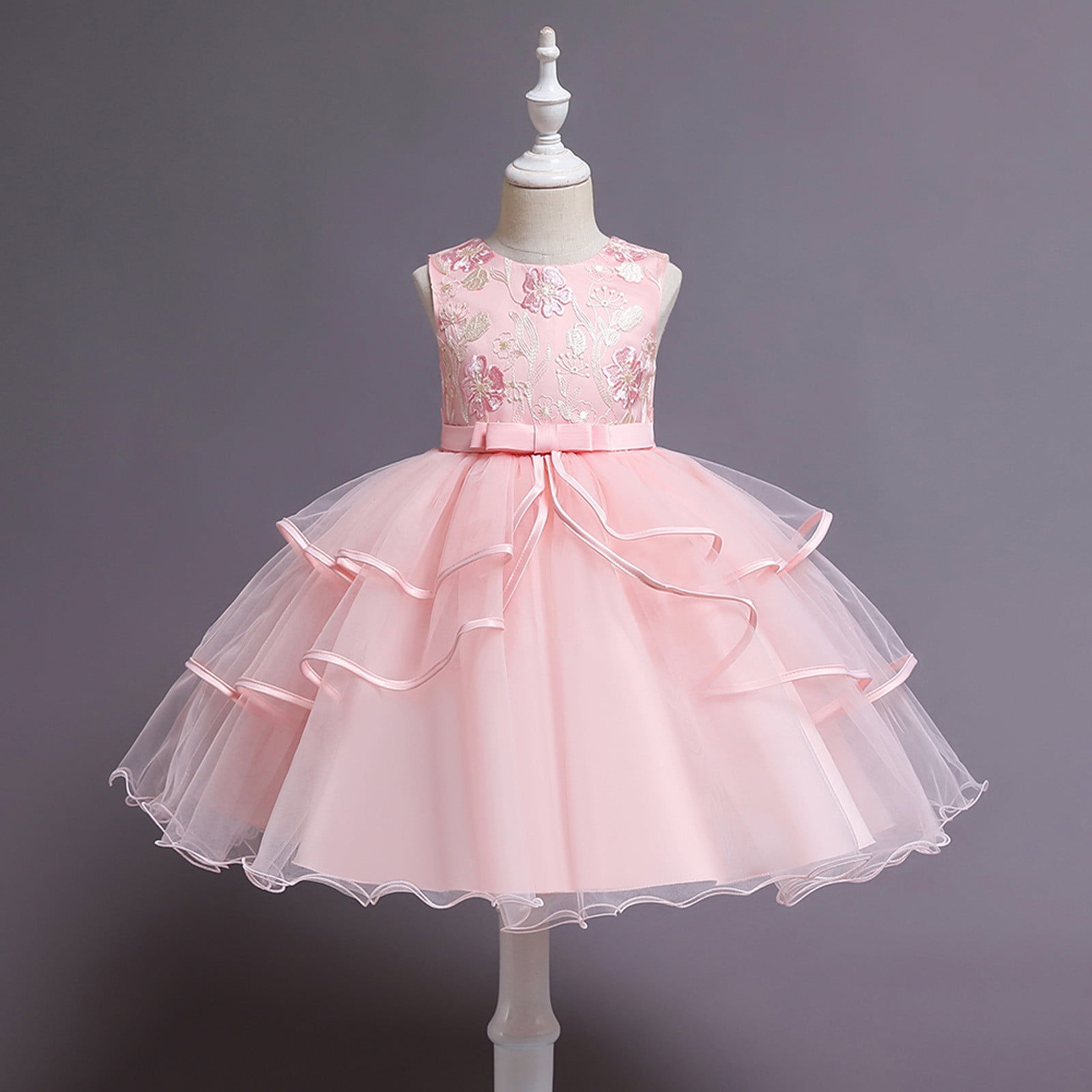Tiny Girl Pink Embellished Midi Dress