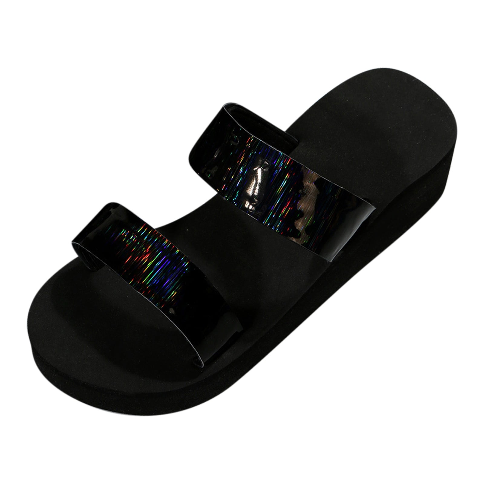 B91xZ Platform Wedge Sandals for Women Wide Width Flip Flops Ladies