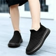 thumbnail image 1 of B91xZ Sneakers for Boys Breathable Fashion Casual Shoes Slip On Outdoor Sports Shoes (Black, 2 Big Kids), 1 of 4