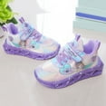 thumbnail image 1 of B91xZ Sneakers for Girls With Lights Breathable Princess Lightweight Casual Lighting Kids Up Night Shoes Light (Purple, 11 Little Child), 1 of 5