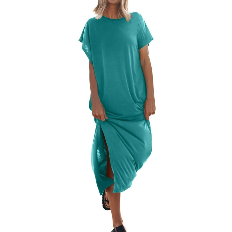 Best Deal for Women's Summer T Shirt Maxi Dress Batwing Sleeve, Womens