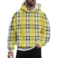 thumbnail image 1 of B91xZ Sweatshirts For Men Men's Sweatshirt, Crewneck Sweatshirt,Cotton-Blend Sweatshirt,Plush Pullover Sweatshirt Yellow,S, 1 of 4