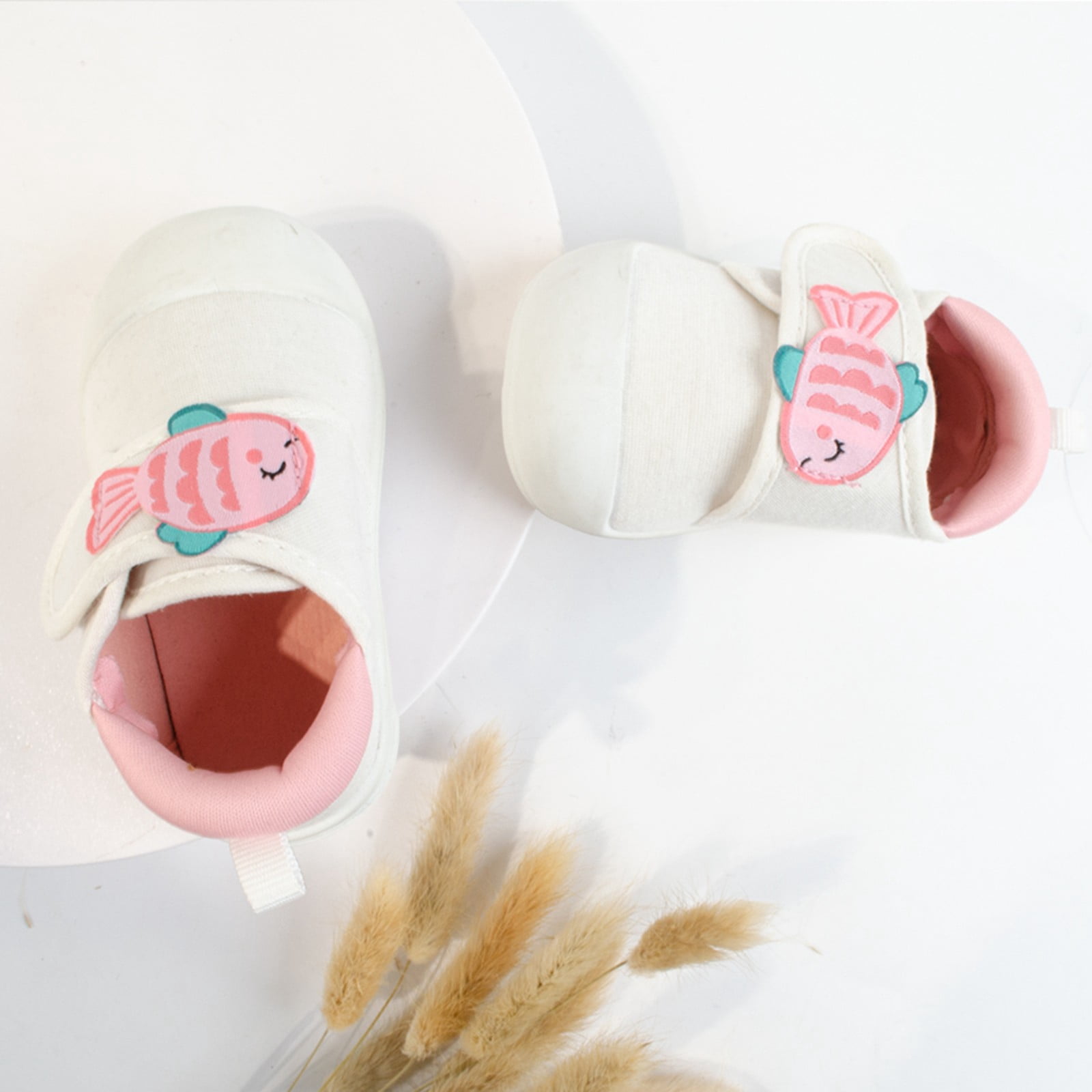 B91xZ Toddler Girl Sneakers Breathable Children Cartoon Light Casual Children Shoes (White, 5.5 Toddler)