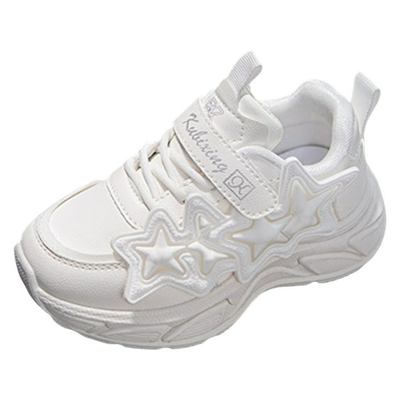 B91xZ Unisex-Child Boys Girls Shoes Antiskid Tennis Sneakers Outdoor Casual Kids Shoes Running Shoes(Toddler/Little Kid/Big Kid) (White,1)