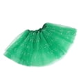 thumbnail image 1 of B91xZ Womens Skirts A-Line Short Knee Length Tutu Tulle Wedding Prom Skirt,Green One Size, 1 of 3