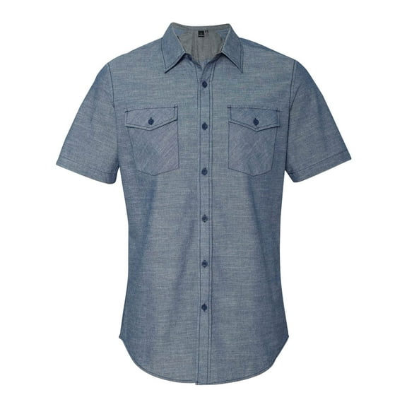 B9255 Chambray Short Sleeve Shirt
