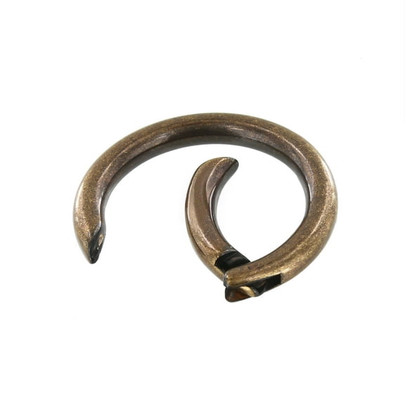 B9431 Antique Brass, Spring Gate O-Ring, Solid Brass-LL