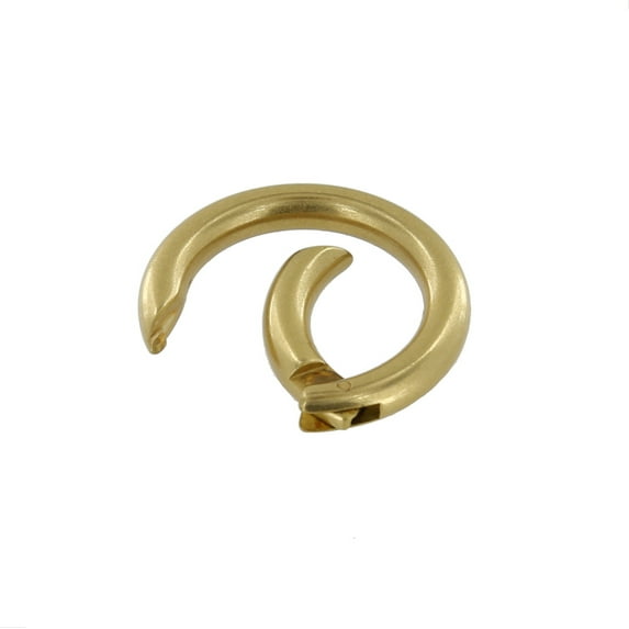 B9431 Natural Brass, Spring Gate O-Ring, Solid Brass-LL, 1"