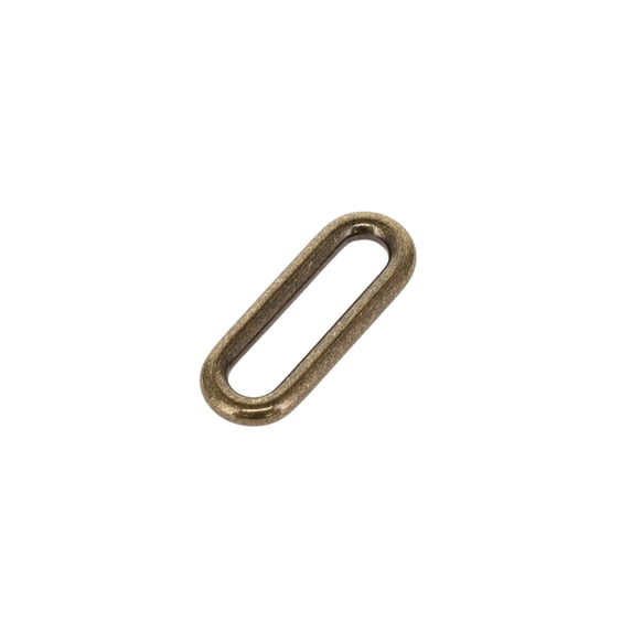 B9601 Antique Brass, Single Loop, Solid Brass-LL, 1"