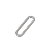 B9601 Nickel Matte, Single Loop, Solid Brass-LL