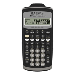 BA-II Plus Advanced Financial Calculator, Dark Gray - Ideal for Business and Education
