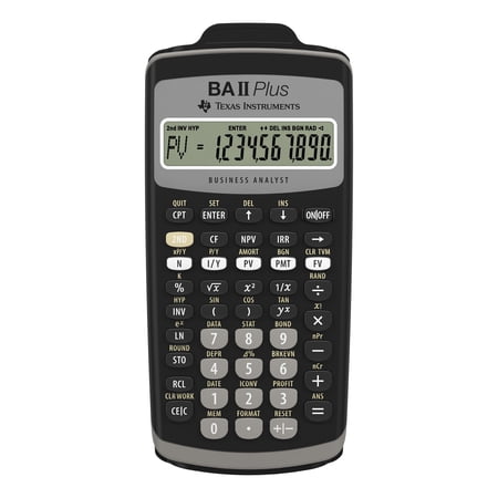 Texas Instruments Cash Flow Function, Amortization Function, Depreciation Method, Linear Regression Function Calculator Type with Protective Cover, Dark Gray, 1 Pack