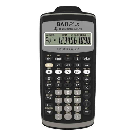 Texas Instruments Cash Flow Function, Amortization Function, Depreciation Method, Linear Regression Function Calculator Type with Protective Cover, Dark Gray, 1 Pack