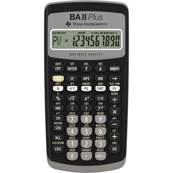 BA II Plus Financial , Black Medium