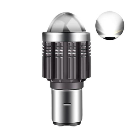 BA20D H6 S2 S1 Motorcycle LED Headlight Bulb, Hi/Lo Beam Spot Light Upgrade