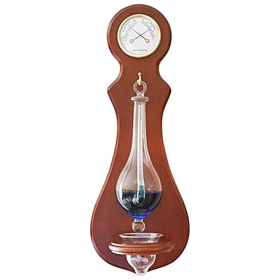 BA212 Wall Mounted Weather Station with Thermometer, Hygrometer, and Barometer - Finish