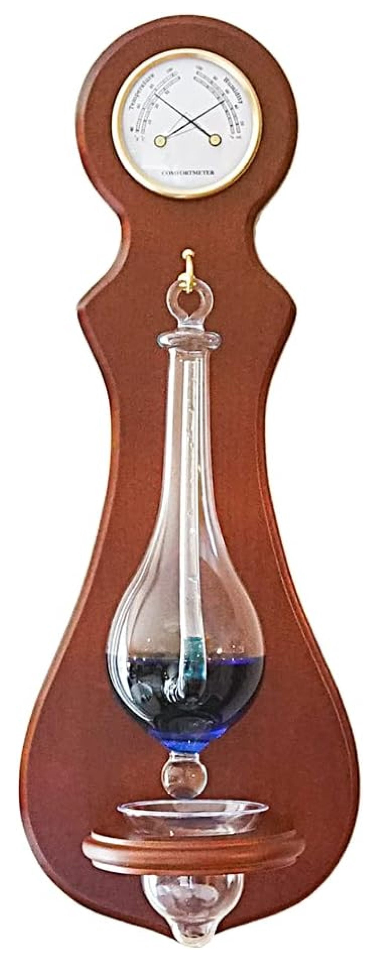 BA212 Wall Mounted Weather Station with Thermometer, Hygrometer, and Barometer - Finish