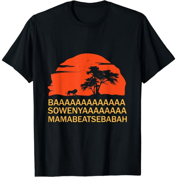 BAAA SOWENYAAA African King Lion T-Shirt