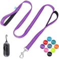 thumbnail image 1 of BAAPET Two Handle Dog Leash, Dual Soft Padded Handles with Traffic Control Handle Leash for Small Medium or Large Dogs (3/4'' x 5 FT, Purple), 1 of 7