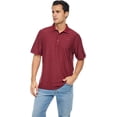 thumbnail image 1 of BAAZ Mens Eco Performance Polo, Maroon Red, X-Large, 1 of 6