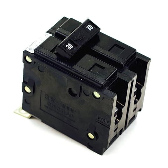 BAB2030 30A 2 Pole Circuit Breaker - Electrical Trip Switch - 30 Amp 2P Breaker for Panel Box - Residential & Commercial Use